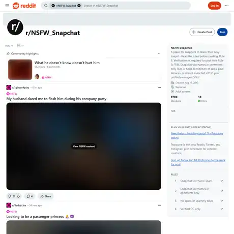 NSFW Snapchat NSFW Subreddits List X Porn Dude 
