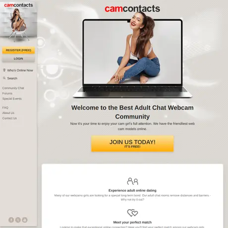 CamContacts: Live 1-on-1 adult cam chats since 1999. Global performers, private shows, diverse categories. From non-adult chats to hardcore, find your perfect performer. by X PORNDUDE Reviews